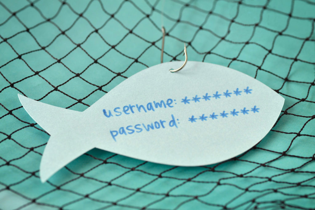 Paper Fish Representing Password Phishing